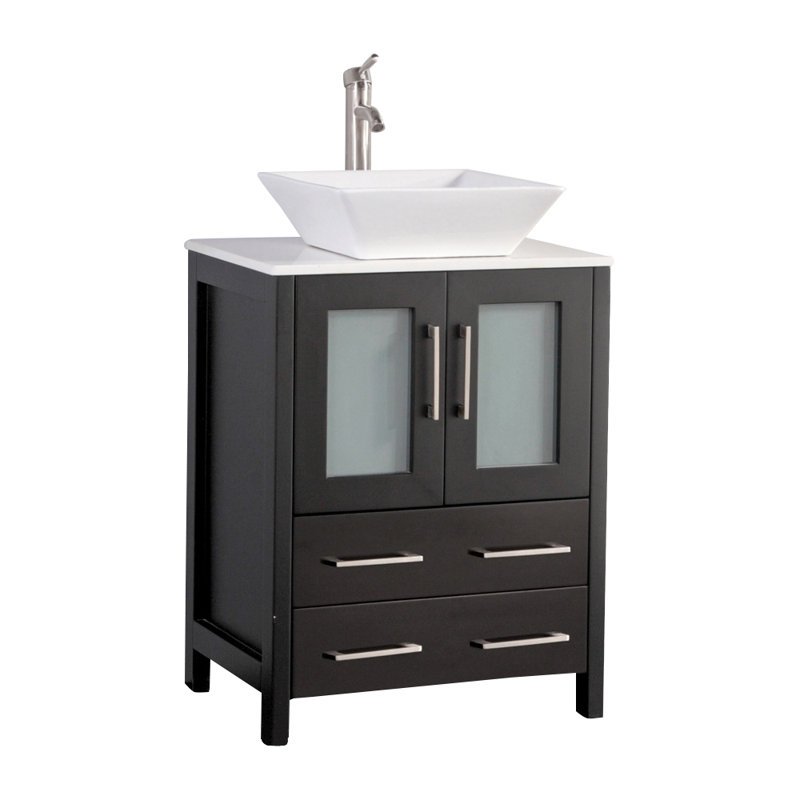 Ebern Designs Knutsen 24'' Single Bathroom Vanity with Engineered